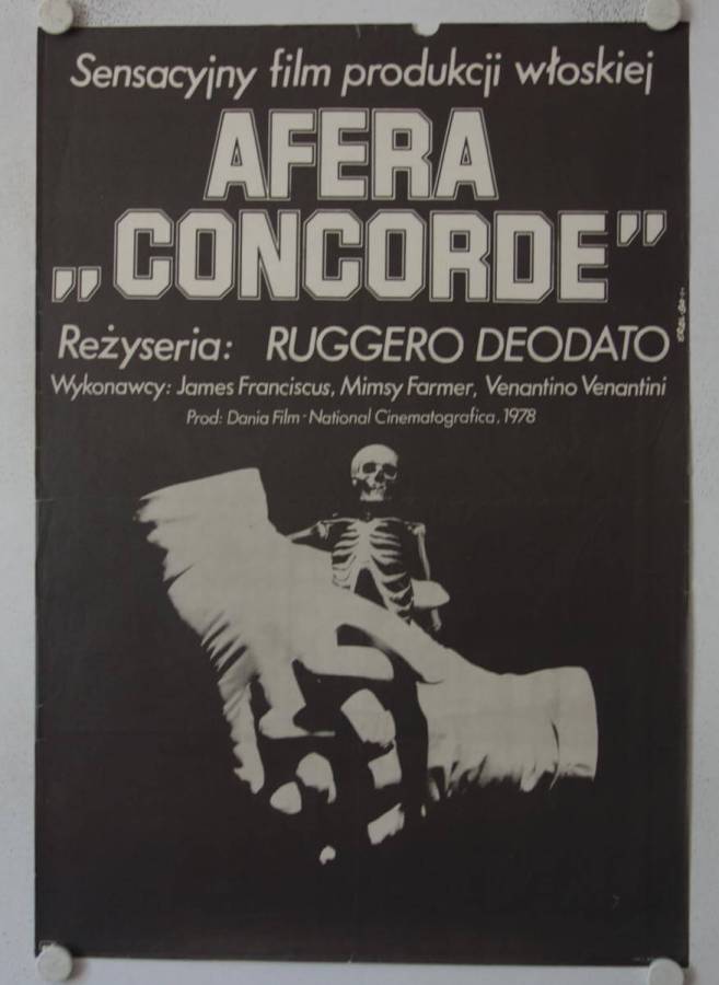 Das Concorde Inferno originales polnisches Filmplakat